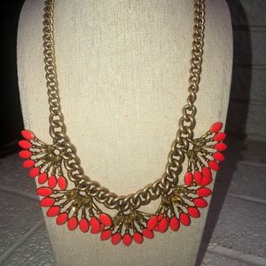 Stella & Dot Jewelry | Coral Cay Champagne Rhinestones Statement Bib Necklace